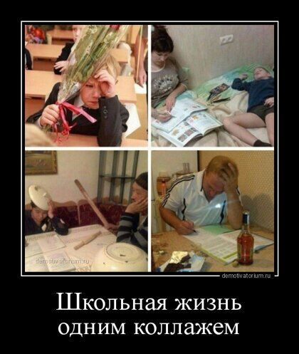 Школьная жизнь одним коллажем