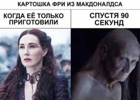 КАРТОШКА ФРИ ИЗ МАКДОНАПДСА КОГДА ЕЁ только спустя 90 приготовили секунд