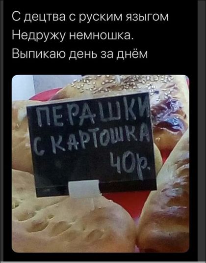 С децтва руским языгом Недружу немношка Выпикаю день за днём