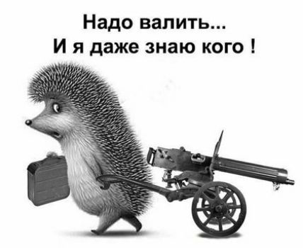 Надо валить И я даже знаю кого