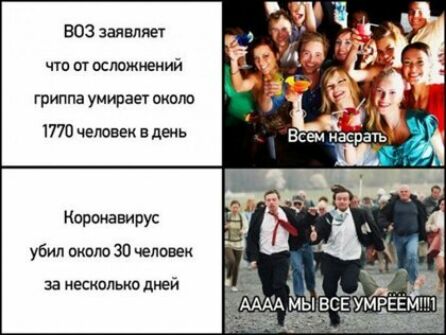 503 заявляет чтп и осложнений гриппз умирае оком 1770 человек в день Коронавирус убил около 30 человек за несколько дней