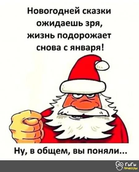 Новогодней сказки ожидаешь зря жизнь подорожает снова с января Ну в общем вы поняли