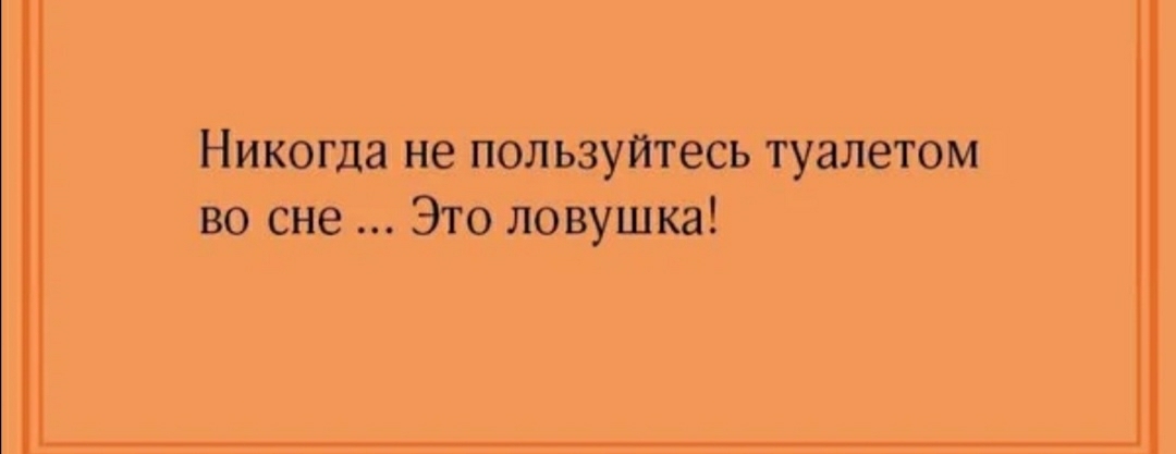 Никогда не пользуйтесь туалетом во сне Это ловушка
