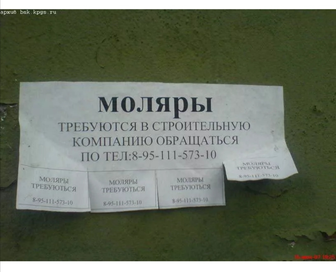 архив ь1 ки моляры ТРЕБУЮТСЯ в СТРОИТЕЛЬНУК компытю ОБРАЩАТЬСЯ по тыж 954 1 573 10 кп ппы г ц мн Я хм 1 них
