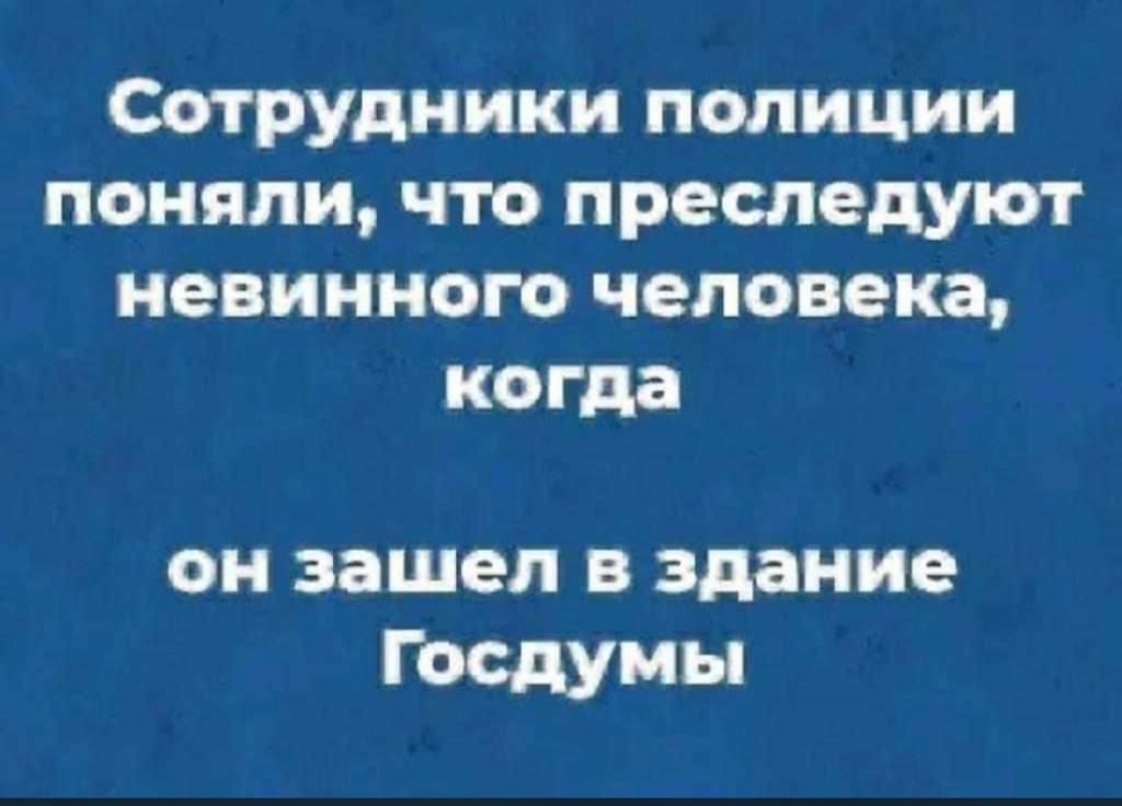 Сотрудники полиции поняли что преследуют невинного человека когда Он зашел В здание Госдумы