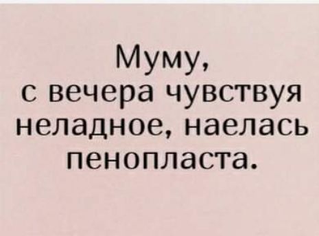 Муму с вечера чувствуя неладное наелась ПЗНОПЛдСТа