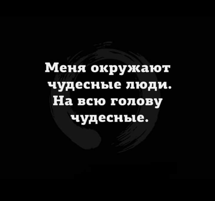 Меня окружают чудесные люди На всю голову чудесные