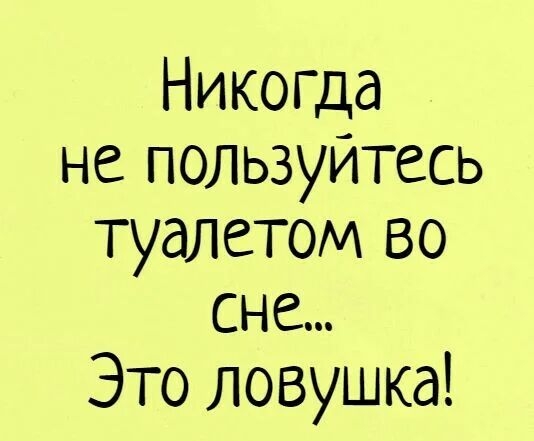 Никогда не пользуйтесь туалетом во сне Это ловушка