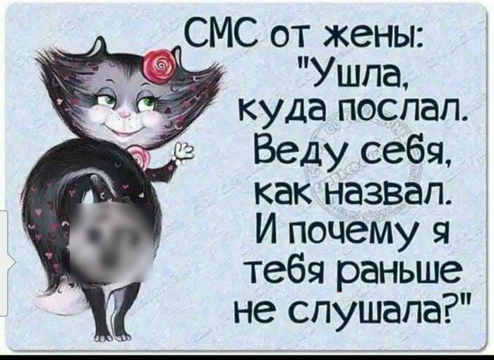 СМС от жены Ушпа куда поспал Веду себя как назвал И почему я тебя раньше не слушала