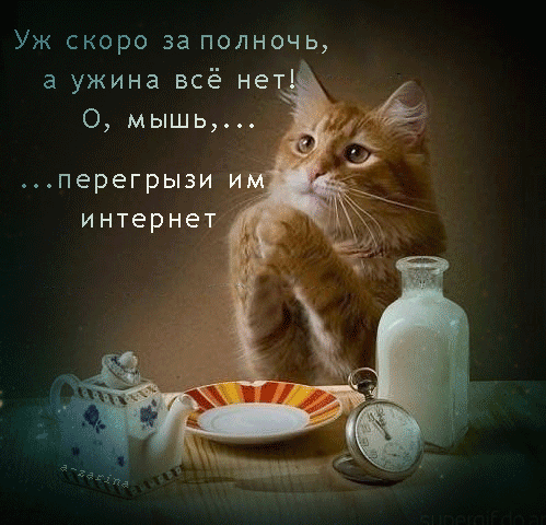 Уж скоро за полночь а ужина всё нет