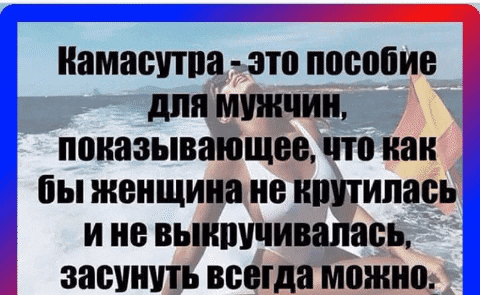 1 Камапитпа это пособие для мужчин показывающее что как бы женщина не нштипась и не вьпишчивапась засунуть всегда можно
