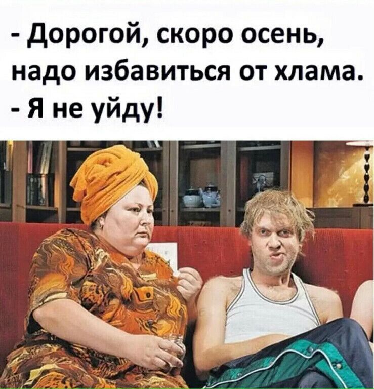 дорогой скоро осень надо избавиться от хлама Я не уйду