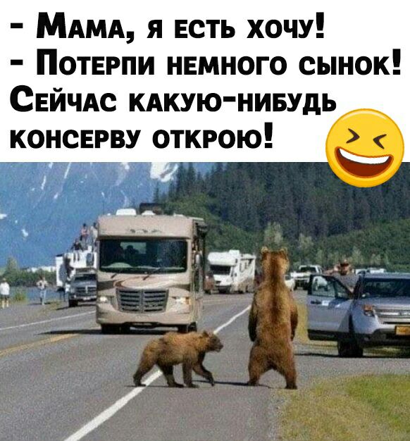 МАМА я есть хочу Потерпи нвмного сынок СЕйчАс кдкую нивудь консврву открою