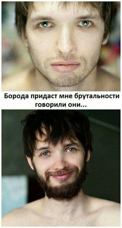 Борода придаст мне брутальности ГОВОРИЛИ ОНИ
