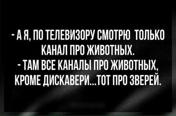 А 8 ПО ТЕЛЕВИЗПРУ СМОТРЮ ТПЛЬКП КАНАЛ ПРП ЖИВПТНЫХ ТАМ ВСЕ КАНАЛЫ ПРО ЖИВПТНЫХЗ КРПМЕ ДИЕКАВЕРИТПТ ПРО ЗВЕРЕИ