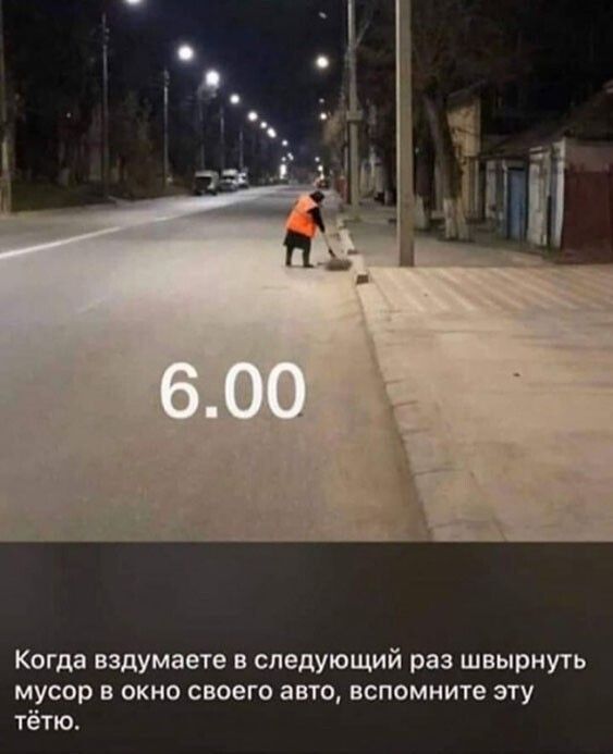 Когда вздумаете в следующий раз швырнуть мусор в окно своего авто вспомните эту тётю
