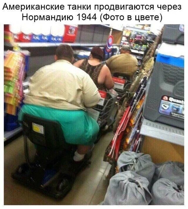 Американские танки продвигаются через Нормандию 1944 Фото в цвете