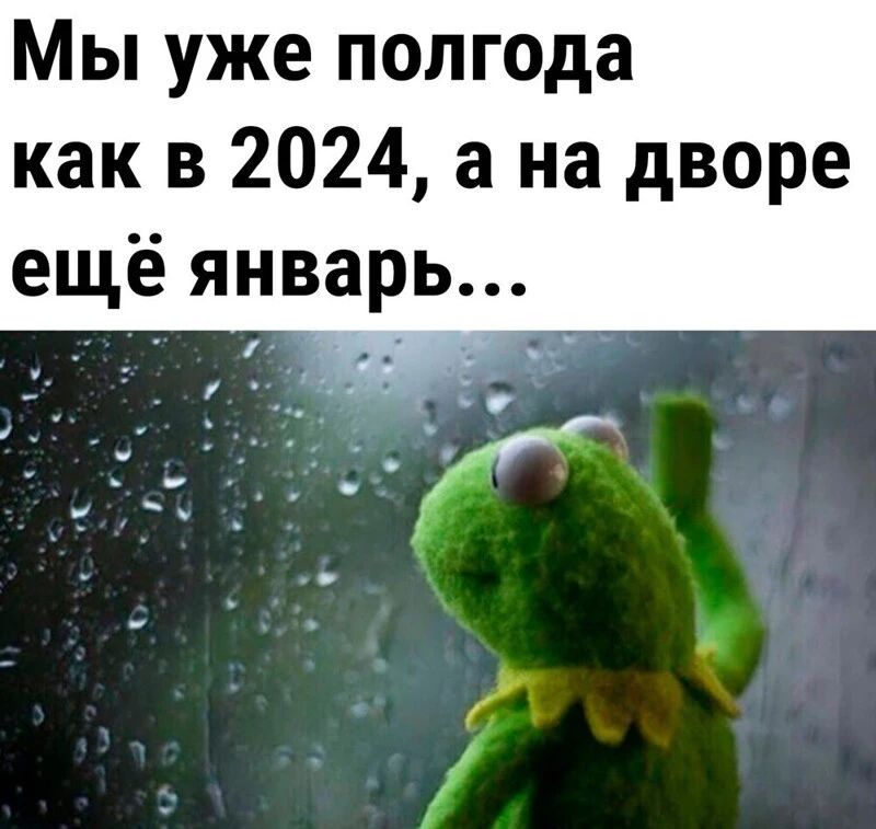 Мы уже полгода как в 2024 а на дворе ещё январь