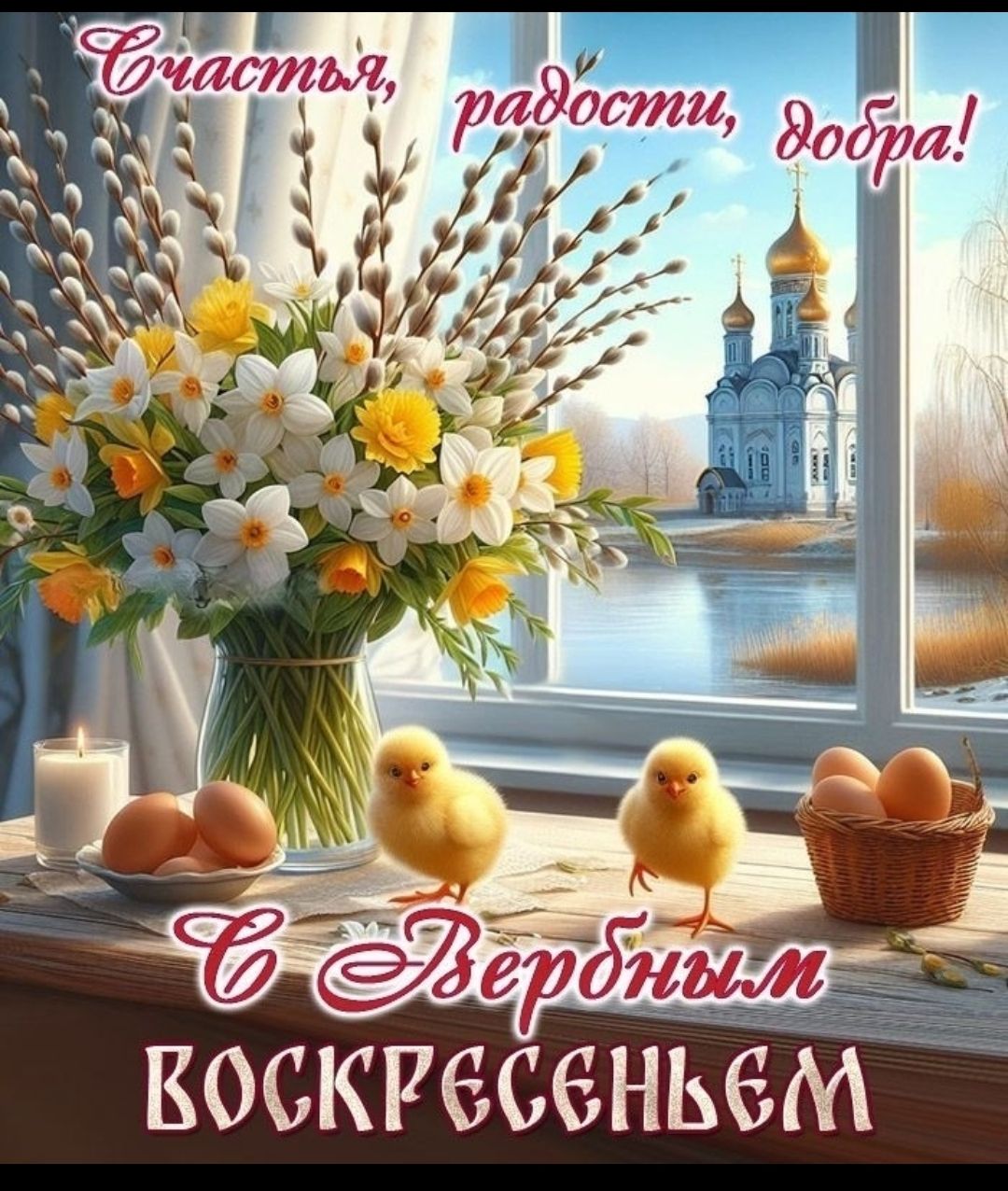 Счастья, радости, добра! С Вербным Воскресеньем