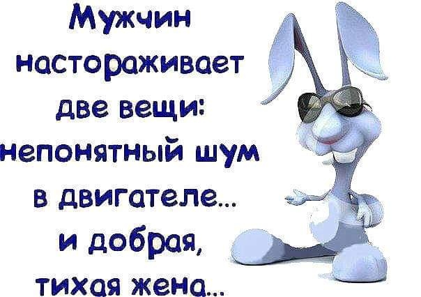 Мужчин настораживает две вещи непонятный шум в двигателе за и два ТИХОЯ жена ад