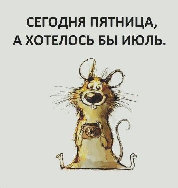 СЕГОДНЯ ПЯТНИЦА А ХОТЕЛОСЬ БЫ ИЮЛЬ