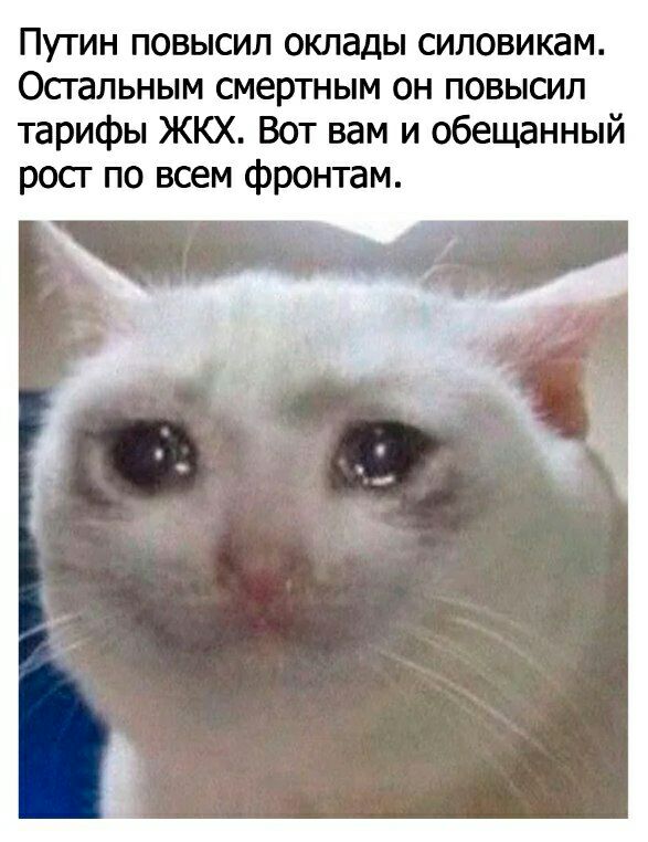 Путин повысил оклады силовикам Осгальным смертным он повысил тарифы ЖКХ Вот вам и обещанный рост по всем фронтам