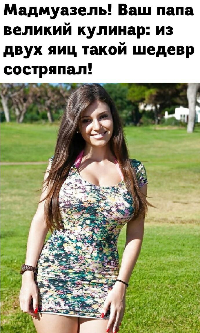 Мадмуазель Ваш папа великий кулинар из двух яиц такой шедевр состряпал