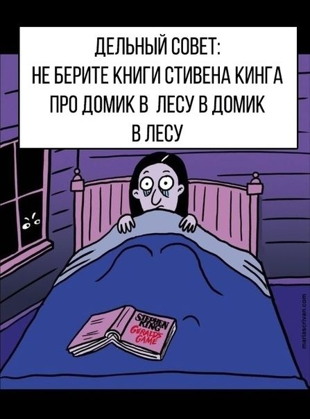 ЦЕЛЬНЫИ СОВЕТ НЕ БЕРИТЕ КНИГИ СТИВЕНА КИНГА ПРП ДПМИК В ЛЕСУ В ДОМИК