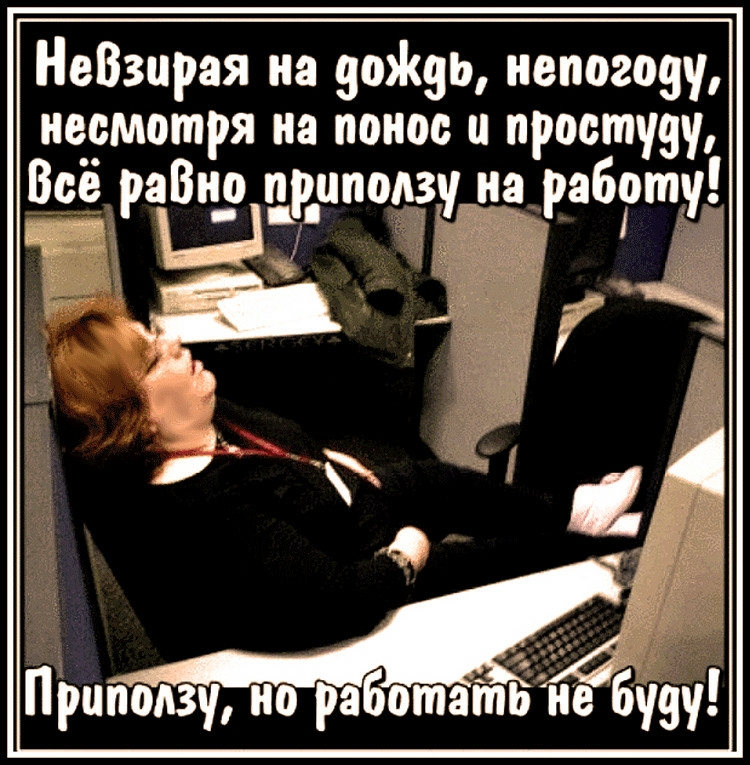 НеВзцрая на 909Ь нащеот несмотря на ионов и простуду Все рази Канизия рабту Ь Примву поработать не бюу