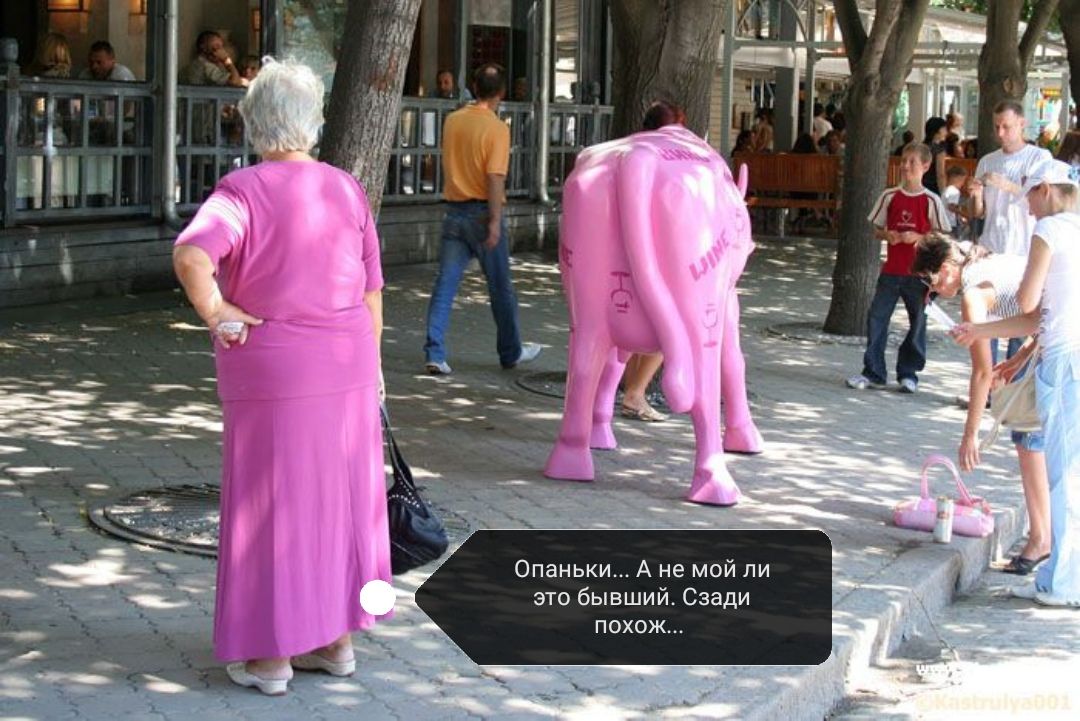 Опаньки А не мой ли это бывший Сзади похож