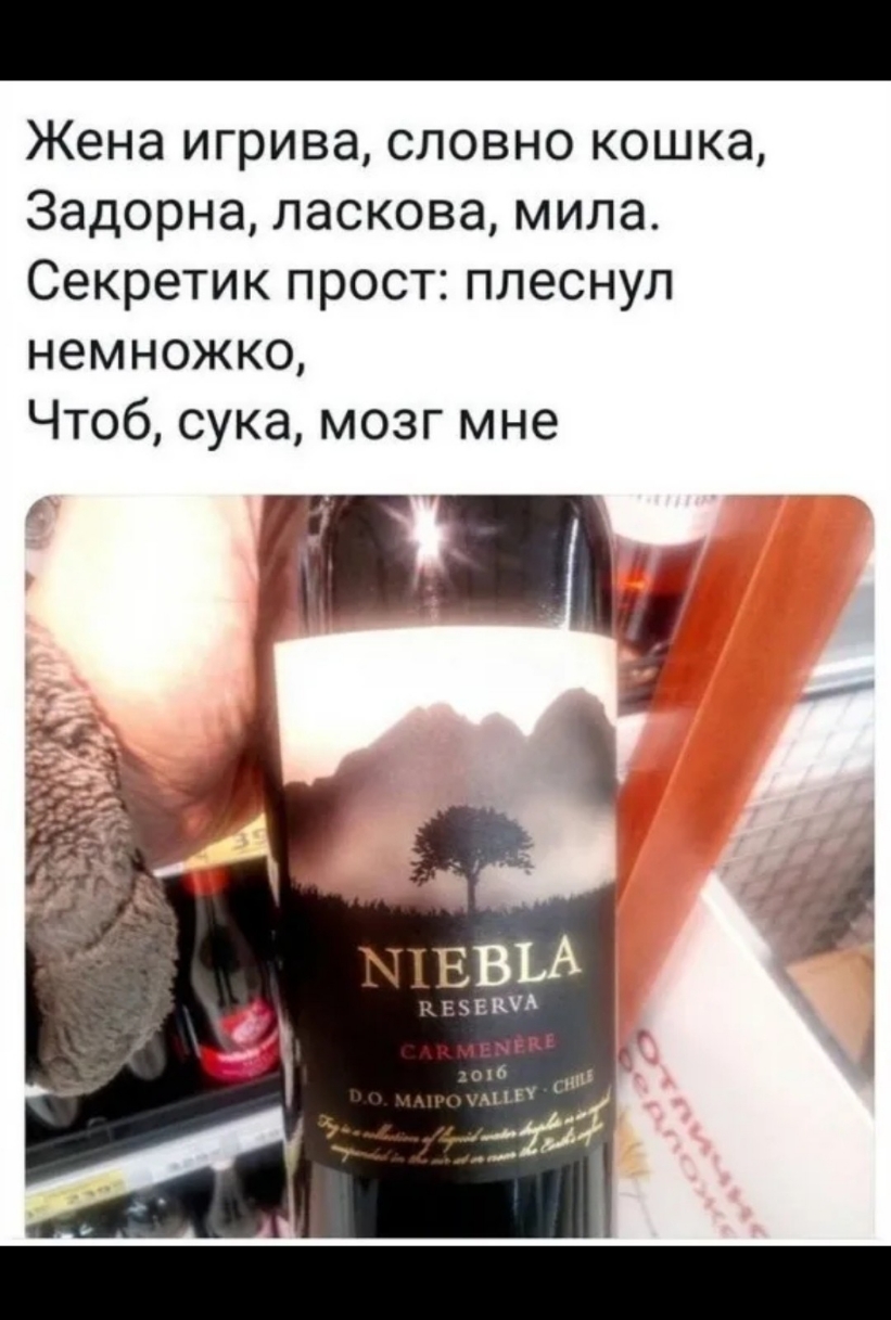 Жена игрива словно кошка Задорна ласкова мила Секретик прост плеснул немножко Чтоб сука мозг мне