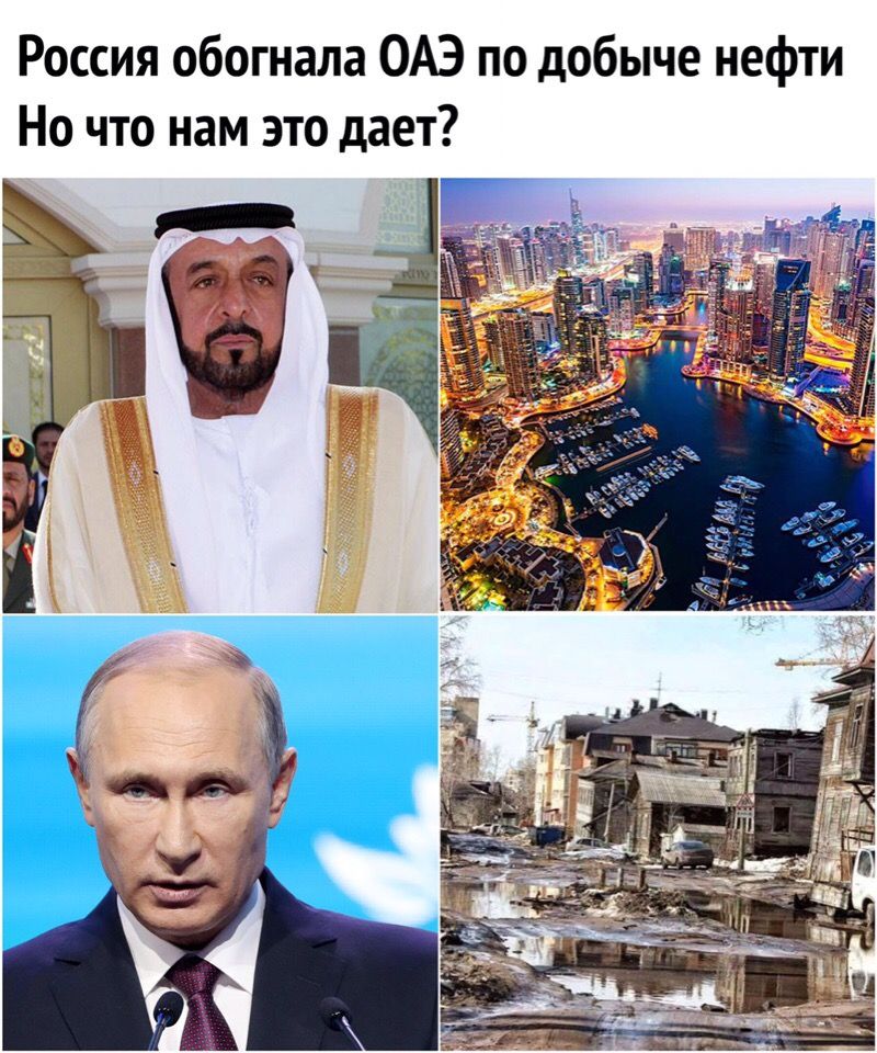Россия обогнала ОАЭ по добыче нефти Но что нам это дает