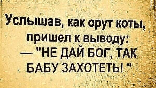 пришел к выводу НЕ ДАЙ БОГ ЁТА БАБУ ЗАХОТЕ