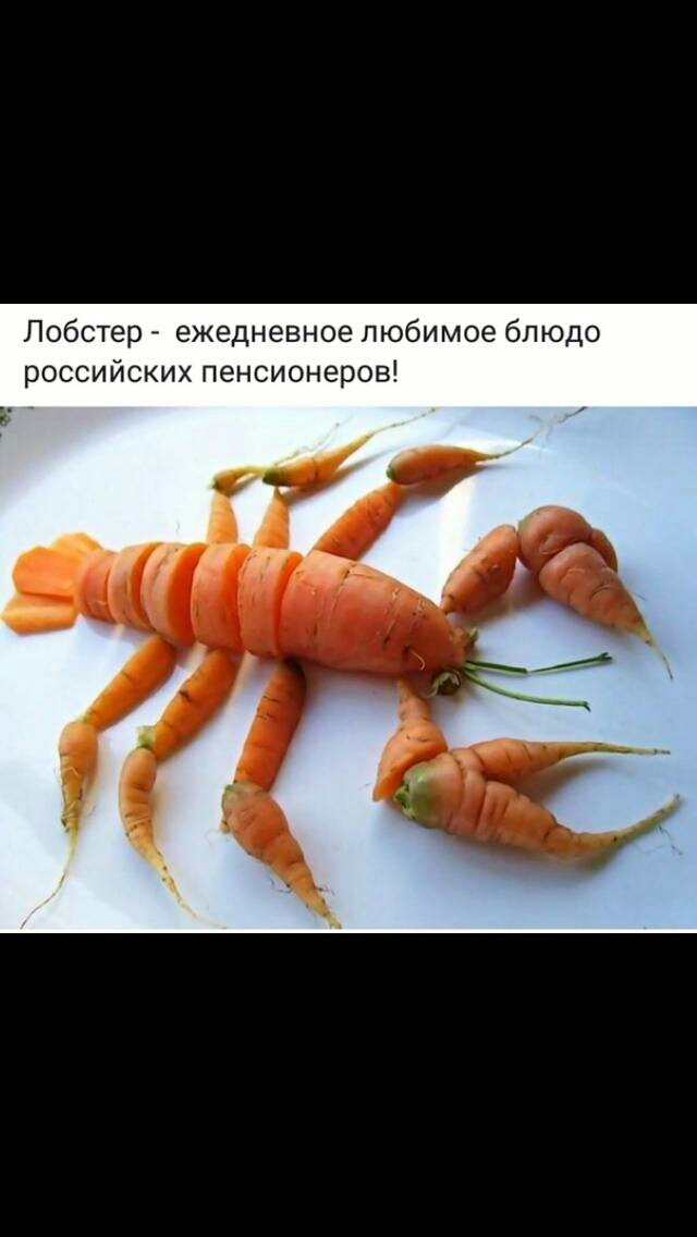Лобстер ежедневное любимое блюдо российских пенсионеров
