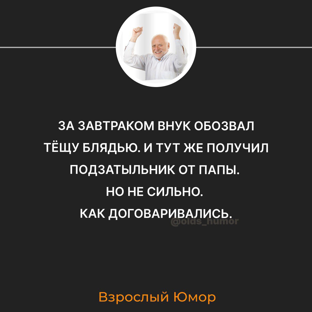 ЗА ЗАВТРАКОМ ВНУК ОБОЗВАЛ ТЁЩУ БЛЯДЬЮ И ТУТ ЖЕ ПОЛУЧИЛ ПОДЗАТЫЛЬНИК ОТ ПАПЫ НО НЕ СИЛЬНО КАК ДОГОВАРИВАЛИСЬ Взрослый Юмор