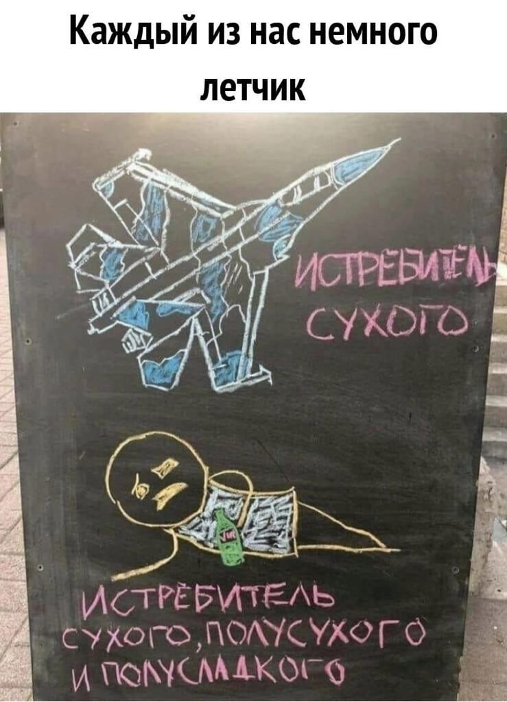 Каждый из нас немного летчик
Истребитель Сухого
Истребитель сухого, полусухого и полусладкого