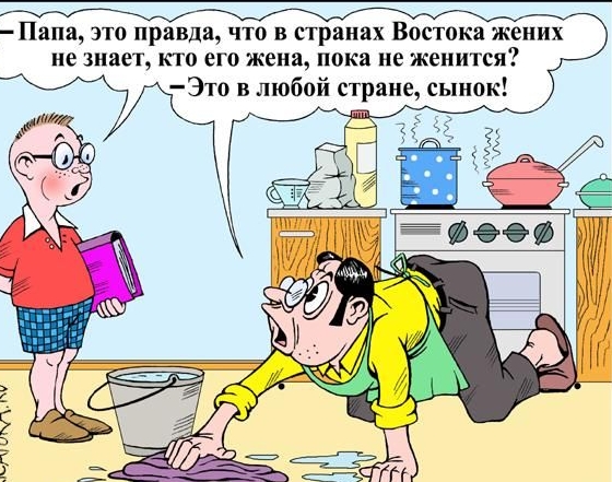 Папа это правда что в странах Востока жених не знает кто его жена пока не женится Это в любой стране сынок