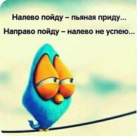 Налево пойду пьяная приду Направо пойду налево не успею