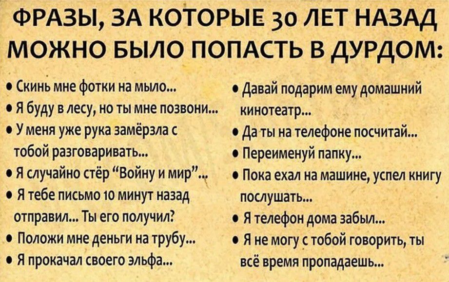 ФРАЗЫ ЗА КОТОРЫЕ 30 лет НАЗАД можно Было попмть в дурдом с миг фотки на мыл вдяпйппдаримемудшашиий явмщипшмоши штат умеияужеруиаза рада дашатшфмшчщай тобой рэагппарипа Переименуй папку я случайно пёр Ввииу и мир Пока мы на машиие ушел книгу и тебе письив минут иазад пшушам отправил Ты его пвдучил я уедефои дама забыл Положи мнедеиыи иарубу я могу юбой ширина 0 я прокачал синего мифа иё время пропа