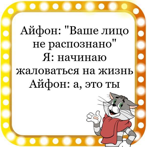 ГИТ Айфон Ваше лицо не распознано Я начинаю жаловаться на жизнь Айфон а это ты