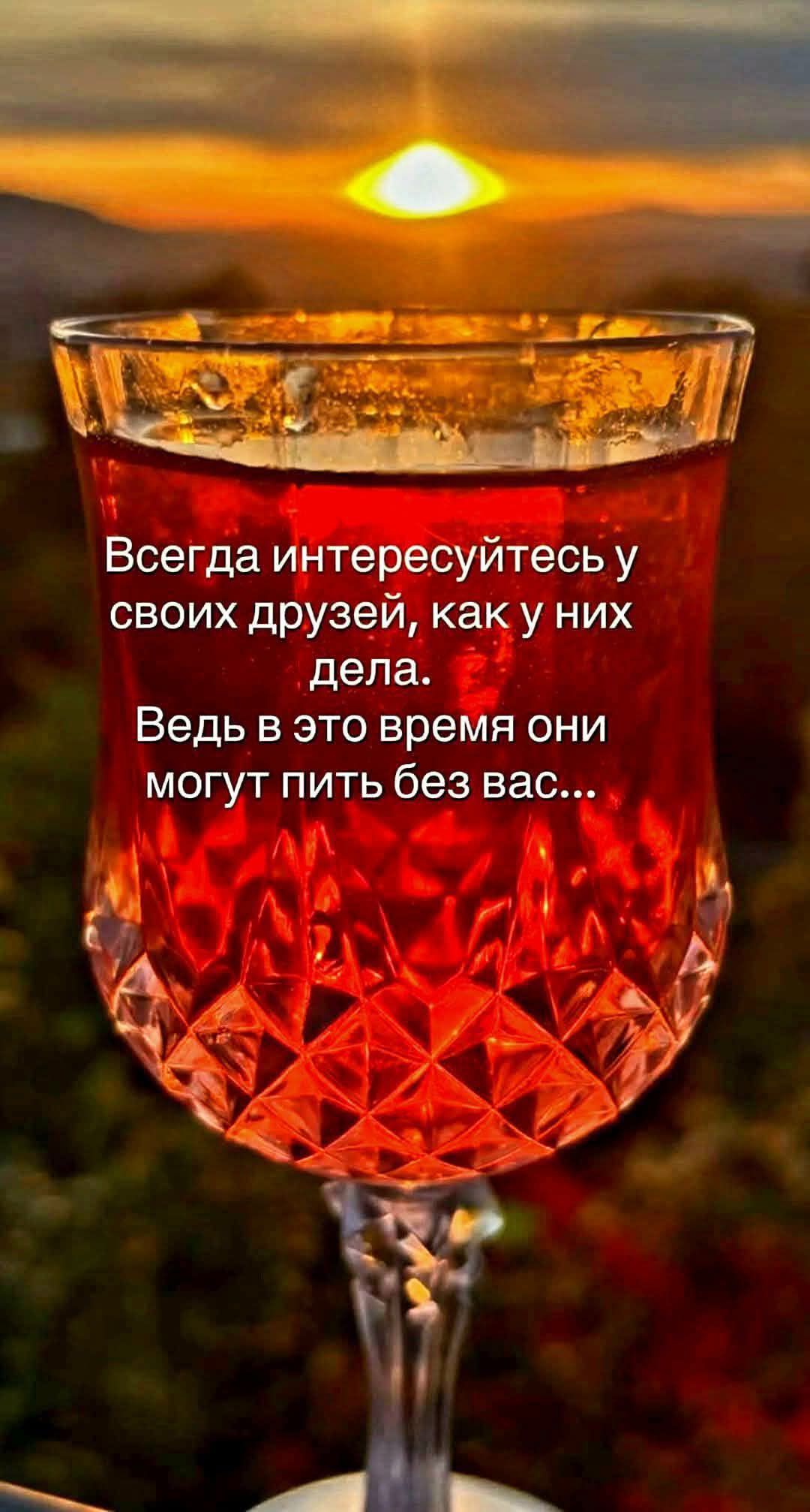 Всегда интересуйтесь у своих друзей как у них дела Ведь в это время они могут пить без вас