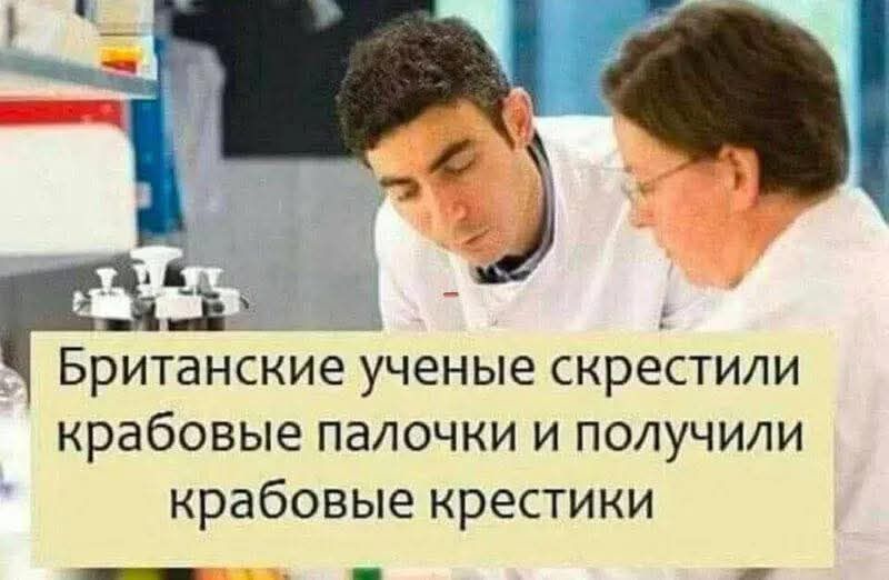 Британские ученые скрестили крабовые палочки и получили крабовые крестики