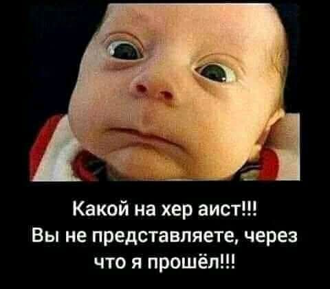 Какой на хер аист!!! Вы не представляете, через что я прошёл!!!