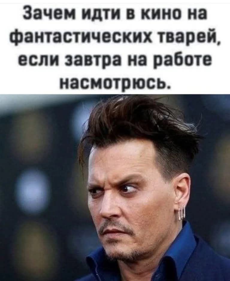 Зачем идти в кино на фантастических тварей, если завтра на работе насмотрюсь.