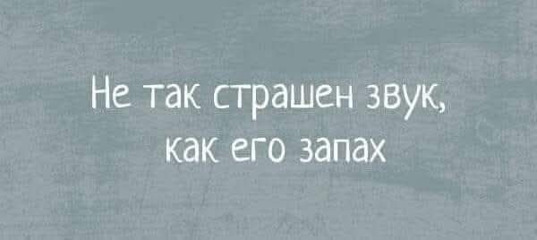 Не так страшен звук, как его запах