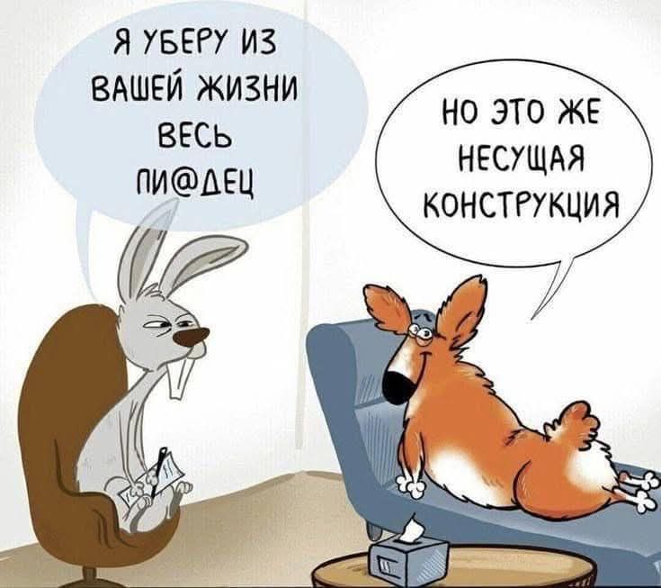 Я уберу из вашей жизни весь пи@дец
Но это же несущая конструкция