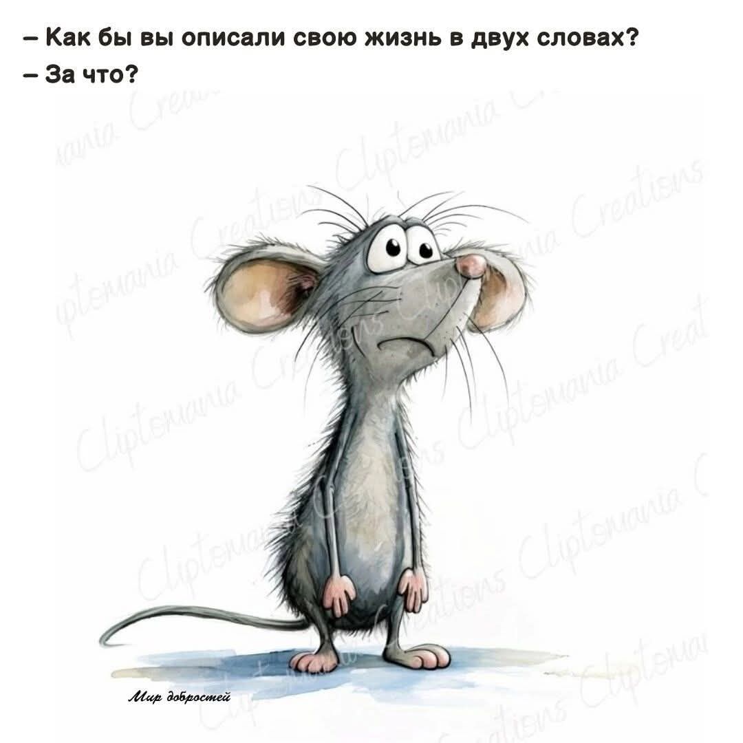 – Как бы вы описали свою жизнь в двух словах?
– За что?