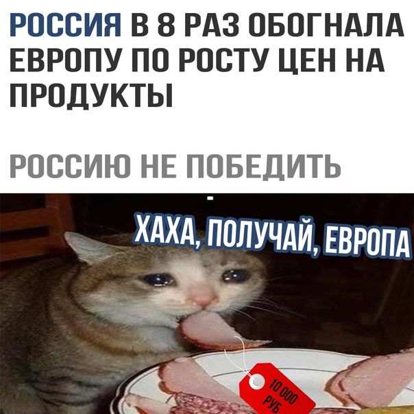 РОССИЯ В 8 РАЗ ПБОГНАЛА ЕВРОПУ ПО РОСТУ ЦЕН НА ПРОДУКТЫ россию НЕ ПОБЕДИТЬ хдхд ППЛУЧАЙ ЕВРОПА