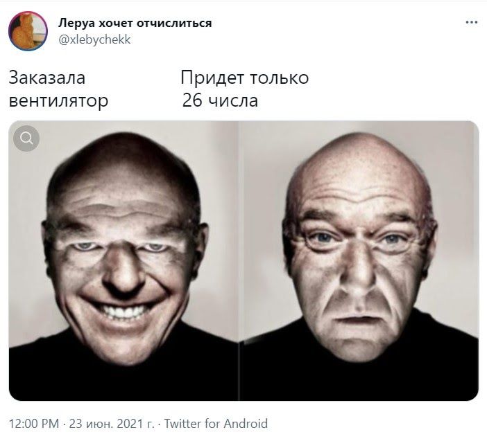 Леруа хочет отчислиться же веки Заказала Придет только вентилятор 26 числа 23 04 А т то АТіУОЩ