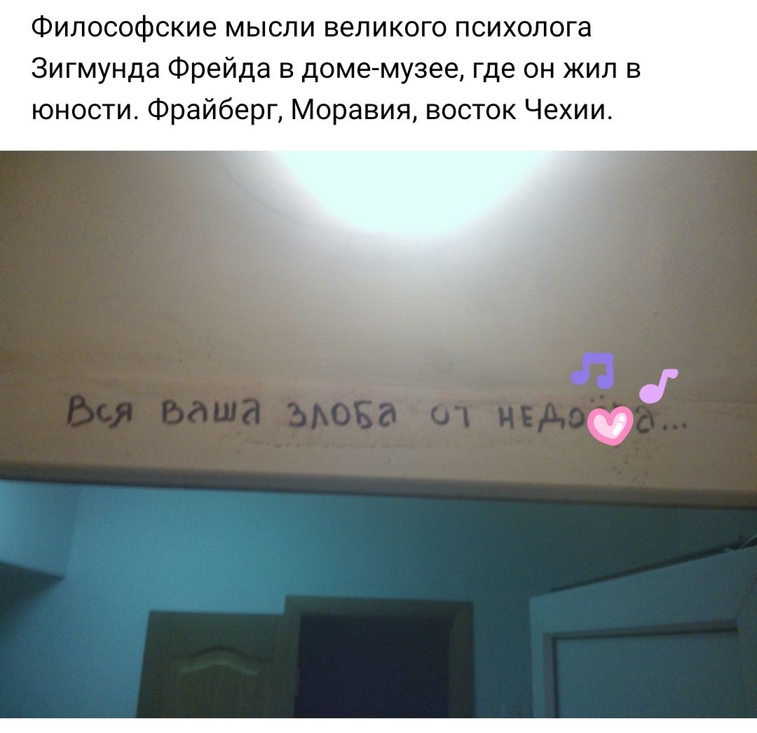 Философские мысли великого психолога Зигмунда Фрейда в доме музее где он жил в юности Фрайберг Моравия восток Чехии